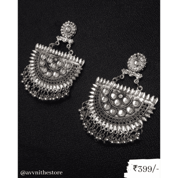 Silver Earrings Bell Antique Style - SunnyArmenia