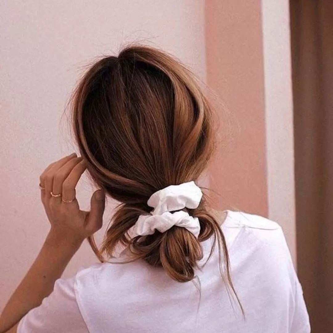 Scrunchie hair styles