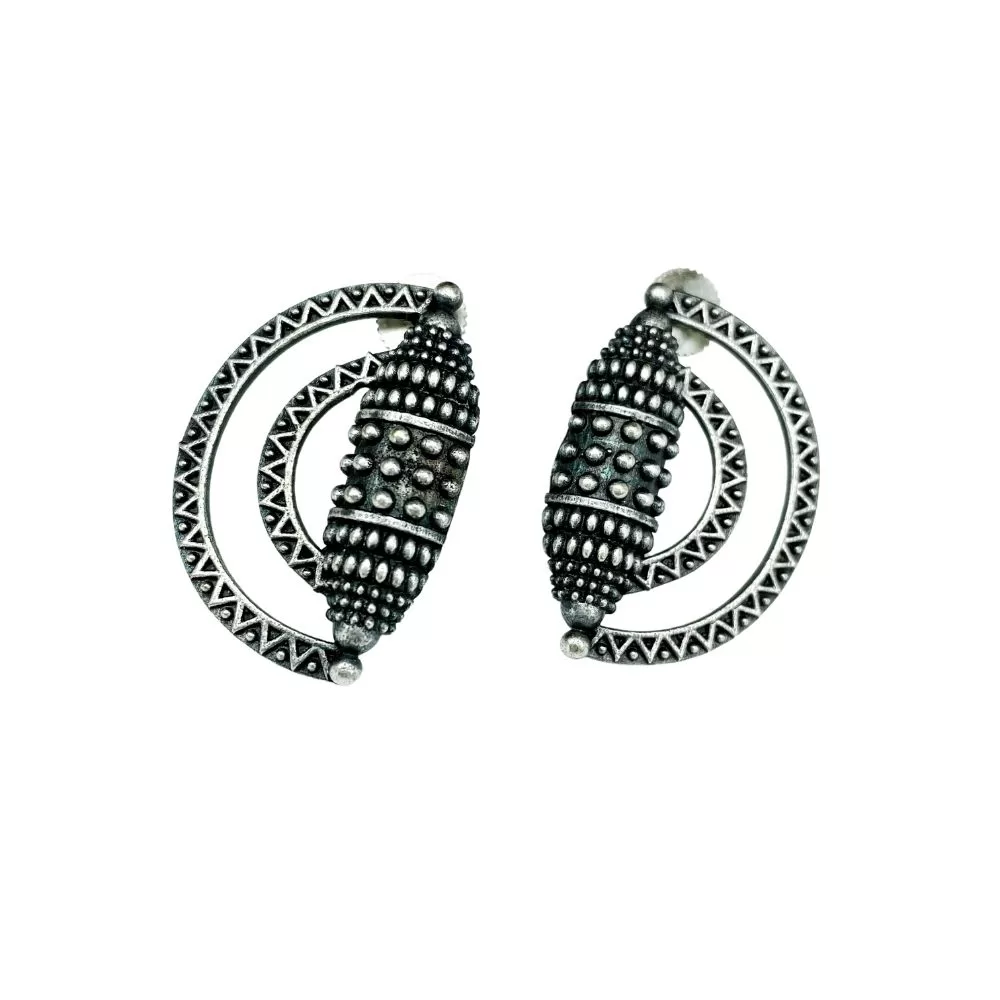 92.5 Silver Coated Big Jhumki Earrings – SparklingTrendz