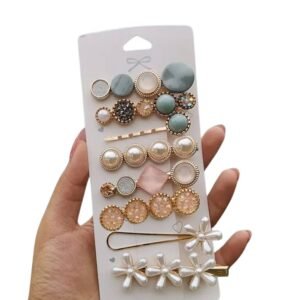 Set of 8 Embellished Hair Clips, hair pins, hair accessories