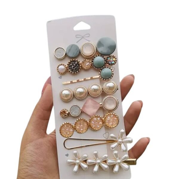 Set of 8 Embellished Hair Clips, hair pins, hair accessories