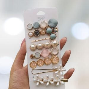 Set of 8 Embellished Hair Clips, hair pins, hair accessories