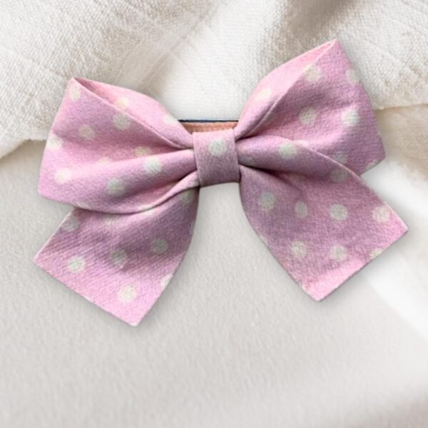 Polka dot Bow Hair Pin - Image 5