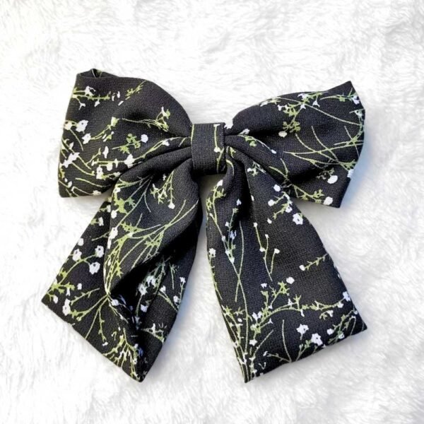 Floral Bow Hair clip - Image 3
