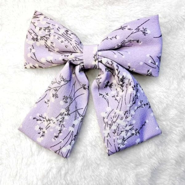Floral Bow Hair clip - Image 4