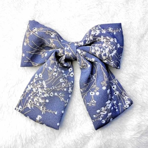 Floral Bow Hair clip - Image 5