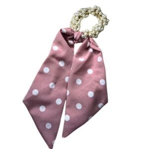 Pearl Hair Scarf Scrunchie