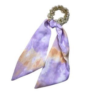 Pearl Hair Scarf Scrunchie