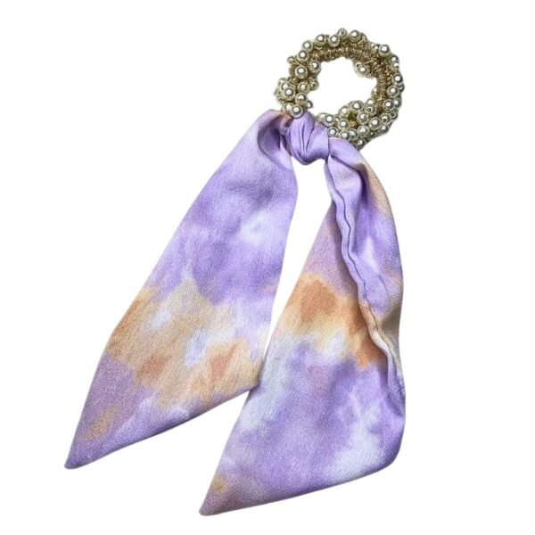 Pearl Hair Scarf Scrunchie