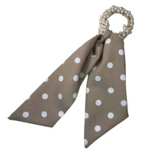 Pearl Hair Scarf Scrunchie