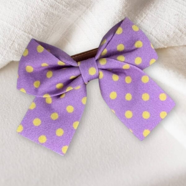 Polka dot Bow Hair Pin - Image 3
