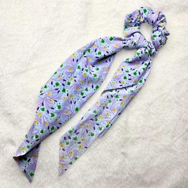 Floral big tail scrunchies - Image 3