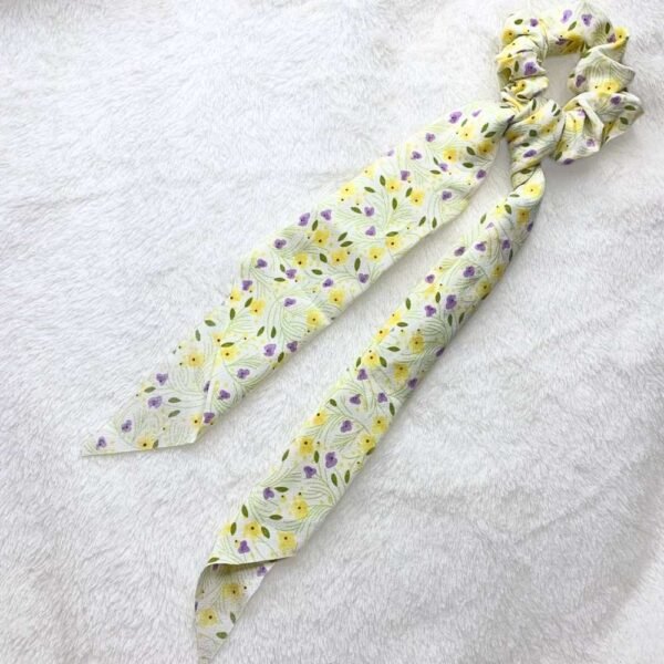 Floral big tail scrunchies - Image 6
