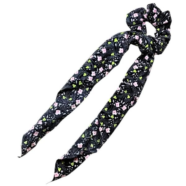 Floral big tail scrunchies