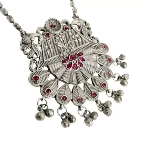 Oxidised Long Necklace, Long Necklace, Oxidised Necklace, Oxidised jewellery, ethnic jewellery, traditional necklace, festive jewellery