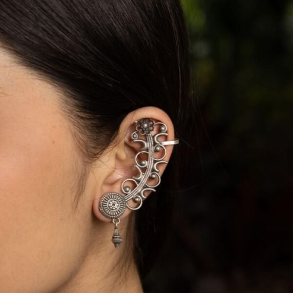 oxidised ear cuff earrings, earcuffs, earrings, oxidised earrings, oxidised jewellery