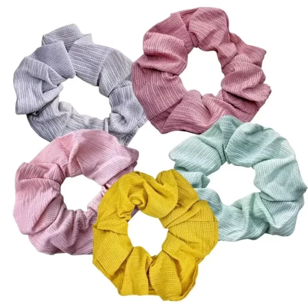 Pastel color Scrunchies Set of 5