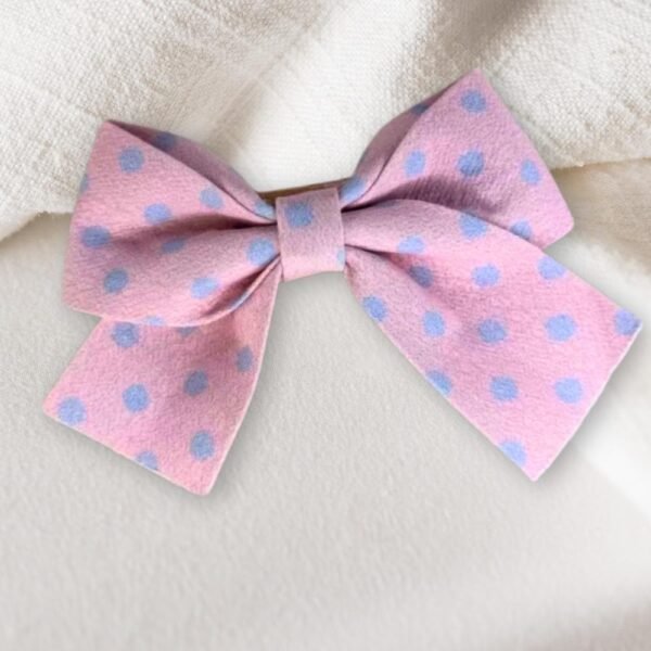 Polka dot Bow Hair Pin - Image 2