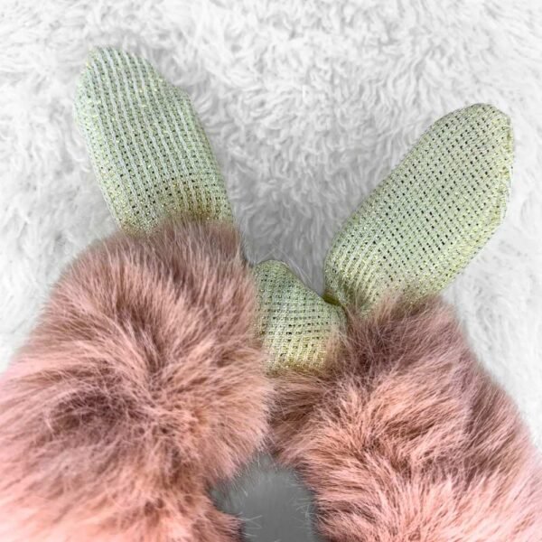 Rabbit Ear Fur Scrunchie - Image 3
