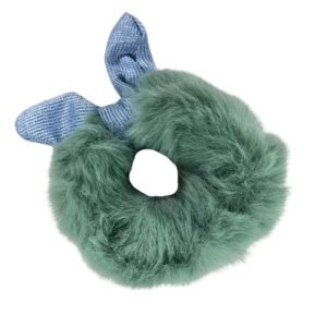 Rabbit Ear Fur Scrunchie