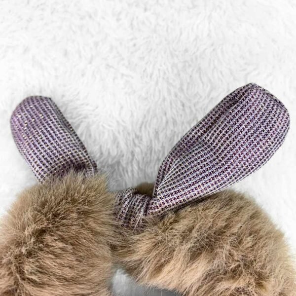Rabbit Ear Fur Scrunchie - Image 3