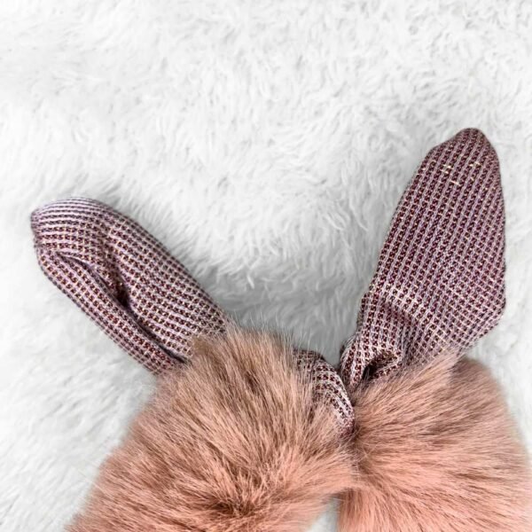 Rabbit Ear Fur Scrunchie - Image 3