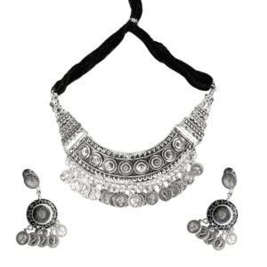 Oxidised Tribal Choker Set