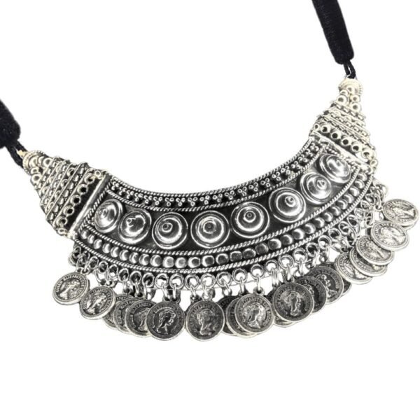 Oxidised Tribal Choker Set - Image 3