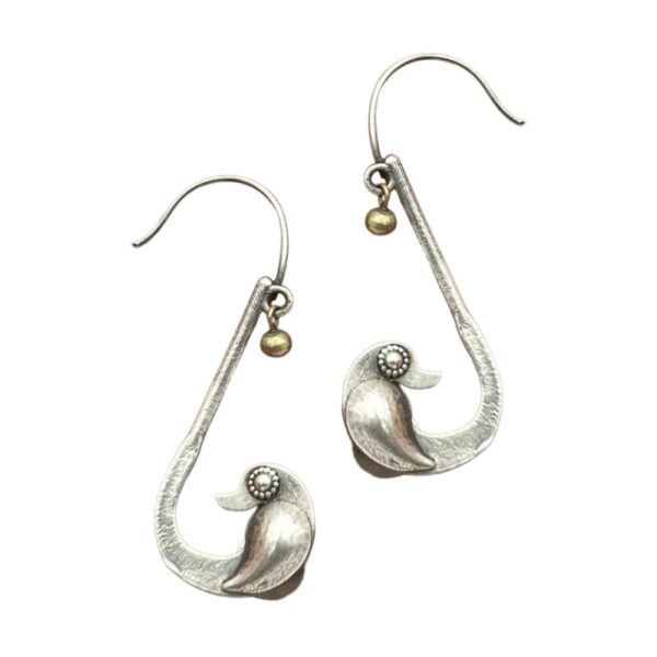 oxidised peacock bird ear cuff earcuff earring jewellery