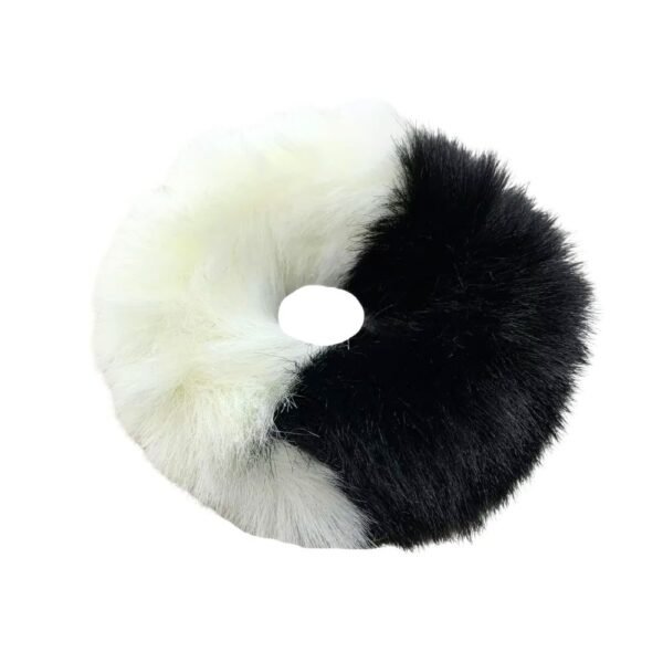 Dual tone fur scrunchies - Soft teddy fur hair scrunchies by Avvni The Store
