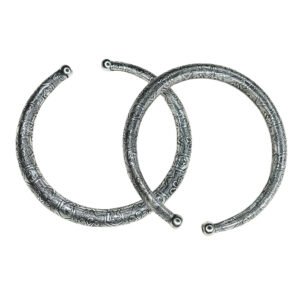 Floral Tribal Oxidised Anklet Kada, Oxidised Anklet Kada, kada anklet, ankle kada, anklet kada, oxidised silver kada anklet