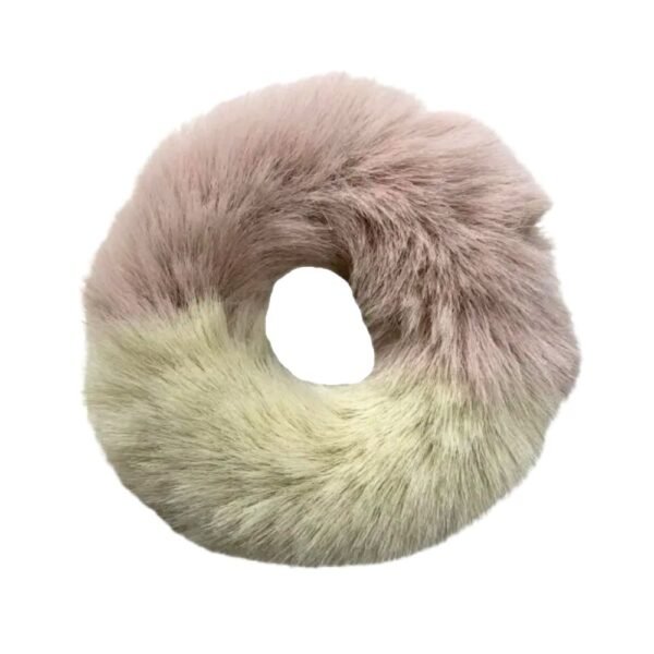 Dual tone fur scrunchies - Soft teddy fur hair scrunchies by Avvni The Store