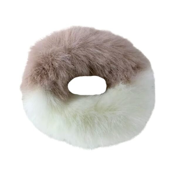 Dual tone fur scrunchies - Soft teddy fur hair scrunchies by Avvni The Store