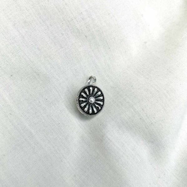 TribalGrace Oxidised Nose Pin - Image 2