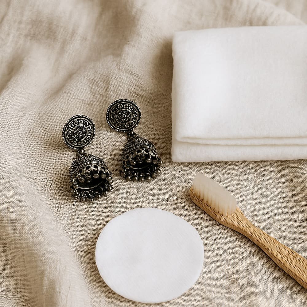 Can We Wash Oxidised Jewellery? Avoid These Mistakes! | Avvni The Store how to clean oxidised jewellery, can we wash oxidised jewellery,how to wash jewellery,how to clean jewellery,how to remove tarnish from jewellery,oxidised jewellery care tips, How To Clean Oxidised Jewellery, Avvni The Store,